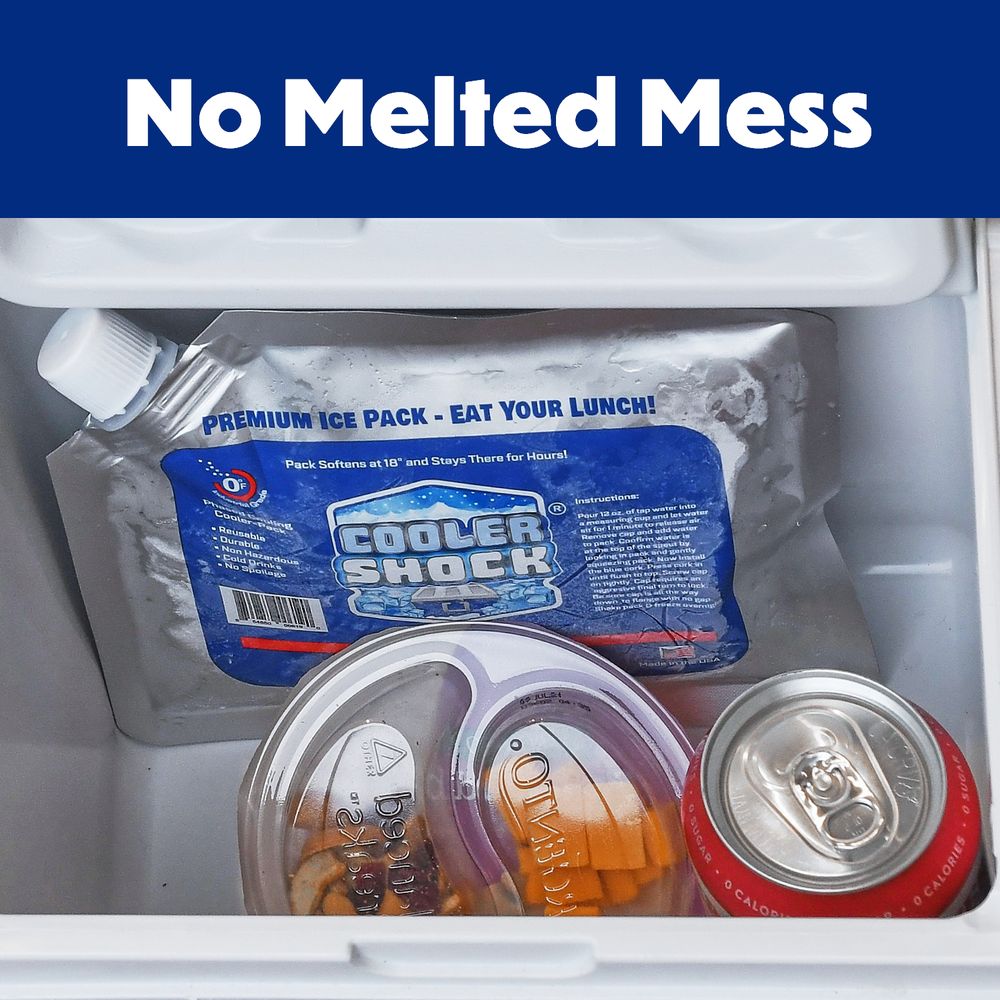 no melted mess ice pack with cans